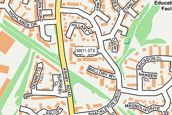 NN11 0TX map - OS OpenMap – Local (Ordnance Survey)