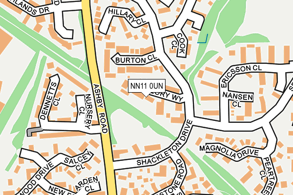 NN11 0UN map - OS OpenMap – Local (Ordnance Survey)