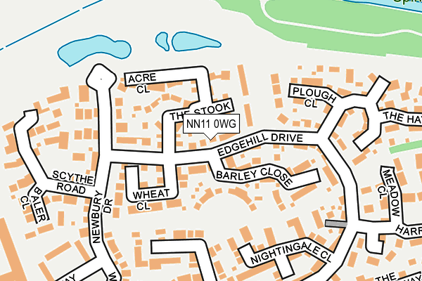 NN11 0WG map - OS OpenMap – Local (Ordnance Survey)