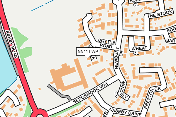 NN11 0WP map - OS OpenMap – Local (Ordnance Survey)