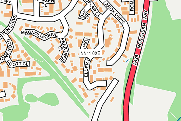 NN11 0XE map - OS OpenMap – Local (Ordnance Survey)