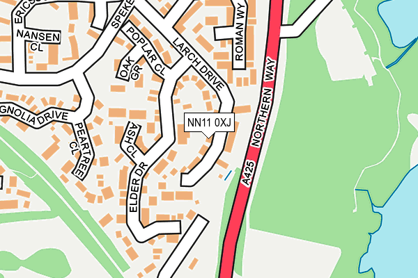NN11 0XJ map - OS OpenMap – Local (Ordnance Survey)