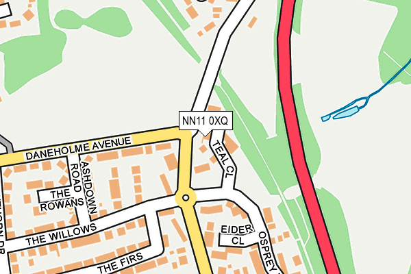 NN11 0XQ map - OS OpenMap – Local (Ordnance Survey)