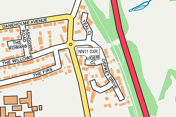 NN11 0XR map - OS OpenMap – Local (Ordnance Survey)