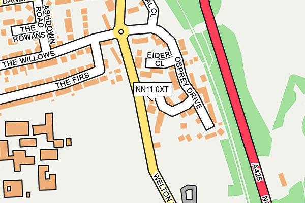 NN11 0XT map - OS OpenMap – Local (Ordnance Survey)