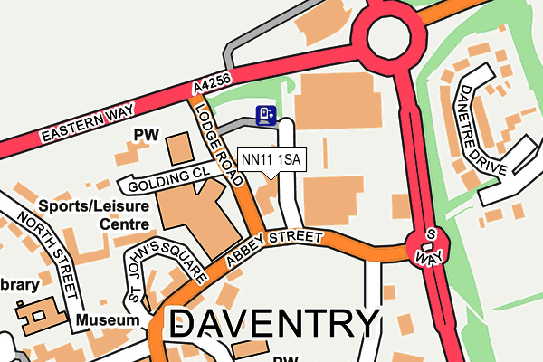 NN11 1SA map - OS OpenMap – Local (Ordnance Survey)