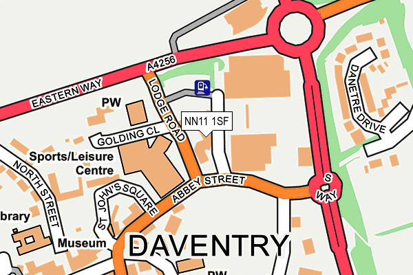 NN11 1SF map - OS OpenMap – Local (Ordnance Survey)