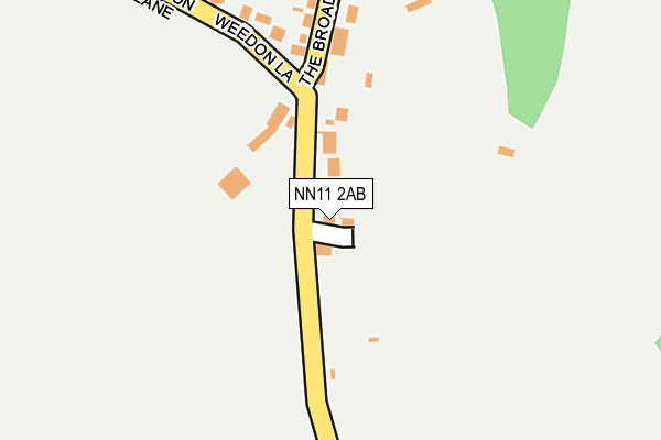 NN11 2AB map - OS OpenMap – Local (Ordnance Survey)