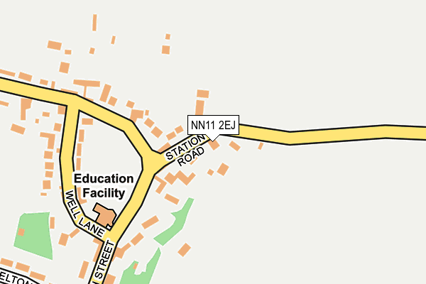 NN11 2EJ map - OS OpenMap – Local (Ordnance Survey)