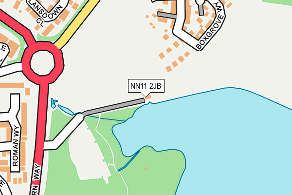 NN11 2JB map - OS OpenMap – Local (Ordnance Survey)