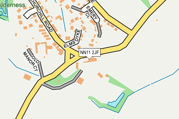 NN11 2JF map - OS OpenMap – Local (Ordnance Survey)