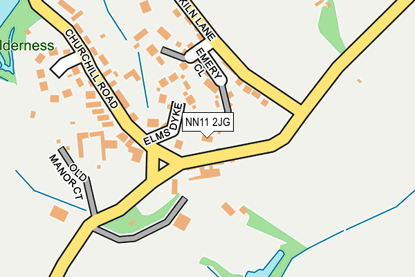NN11 2JG map - OS OpenMap – Local (Ordnance Survey)