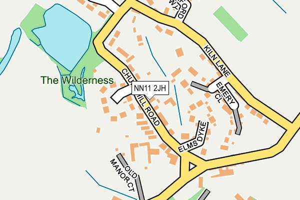 NN11 2JH map - OS OpenMap – Local (Ordnance Survey)
