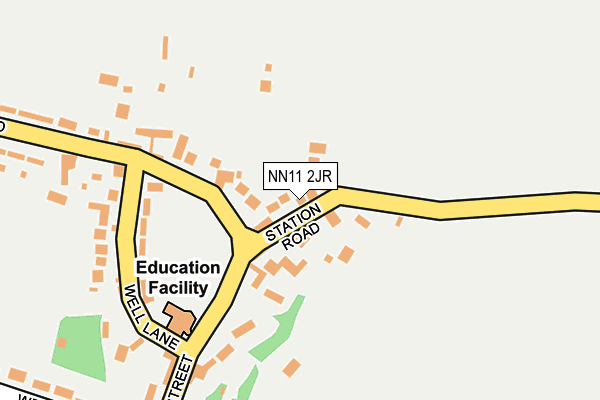 NN11 2JR map - OS OpenMap – Local (Ordnance Survey)