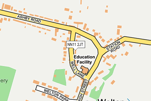 NN11 2JT map - OS OpenMap – Local (Ordnance Survey)
