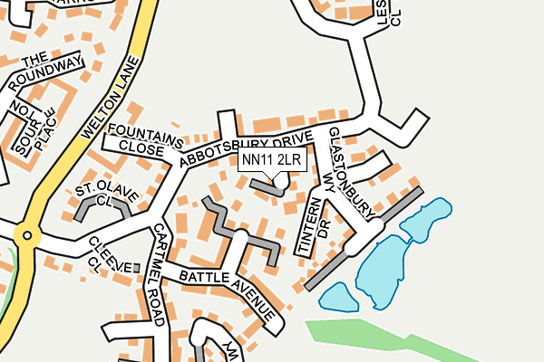 NN11 2LR map - OS OpenMap – Local (Ordnance Survey)