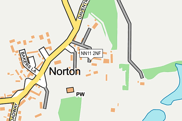 NN11 2NF map - OS OpenMap – Local (Ordnance Survey)