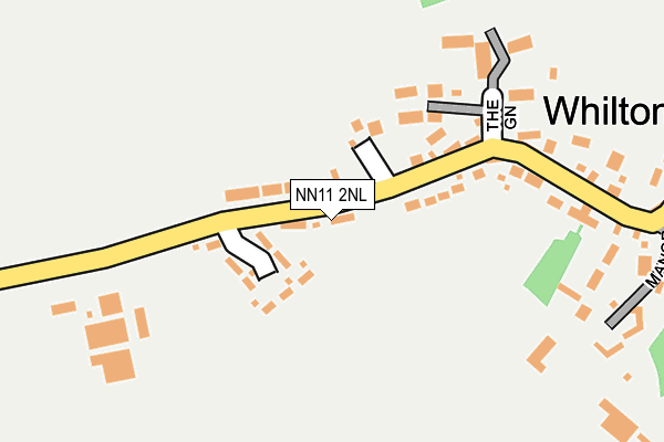 NN11 2NL map - OS OpenMap – Local (Ordnance Survey)