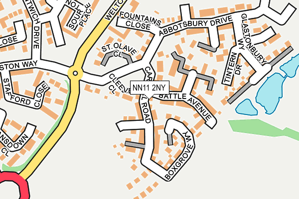 NN11 2NY map - OS OpenMap – Local (Ordnance Survey)