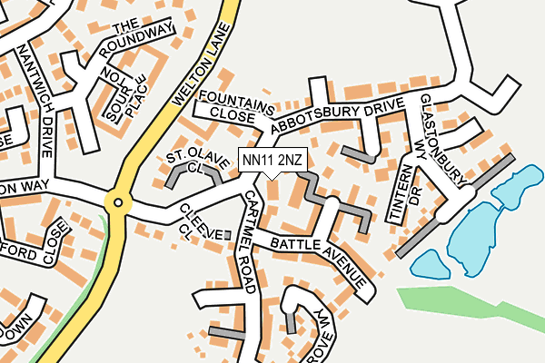 NN11 2NZ map - OS OpenMap – Local (Ordnance Survey)