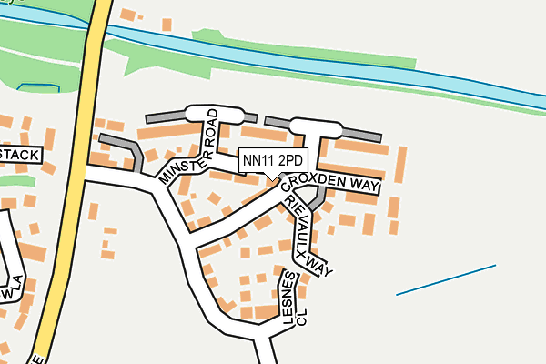 NN11 2PD map - OS OpenMap – Local (Ordnance Survey)