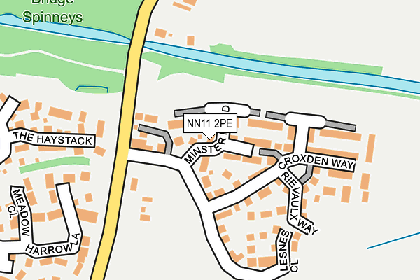 NN11 2PE map - OS OpenMap – Local (Ordnance Survey)