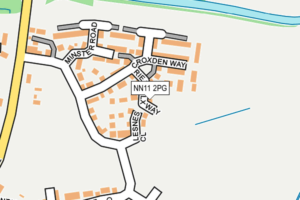 NN11 2PG map - OS OpenMap – Local (Ordnance Survey)