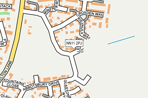 NN11 2PJ map - OS OpenMap – Local (Ordnance Survey)