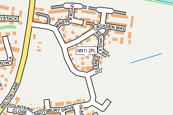 NN11 2PL map - OS OpenMap – Local (Ordnance Survey)