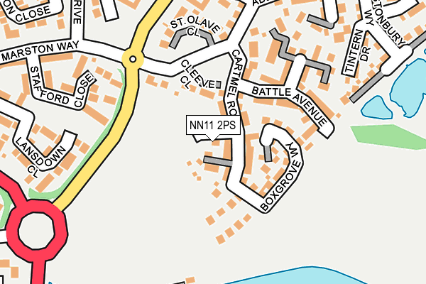 NN11 2PS map - OS OpenMap – Local (Ordnance Survey)