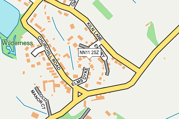 NN11 2SZ map - OS OpenMap – Local (Ordnance Survey)