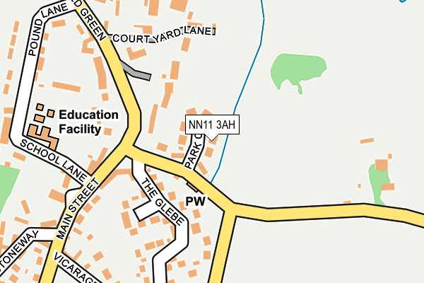 NN11 3AH map - OS OpenMap – Local (Ordnance Survey)