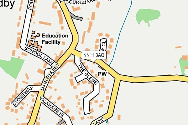 NN11 3AQ map - OS OpenMap – Local (Ordnance Survey)