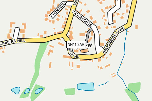 NN11 3AR map - OS OpenMap – Local (Ordnance Survey)