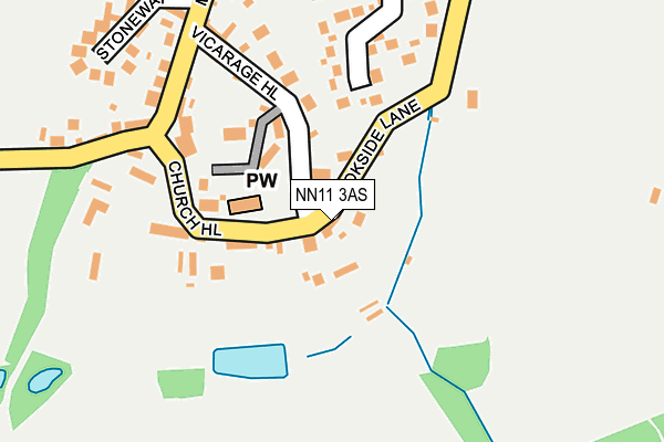 NN11 3AS map - OS OpenMap – Local (Ordnance Survey)