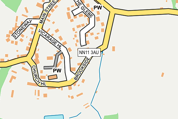 NN11 3AU map - OS OpenMap – Local (Ordnance Survey)