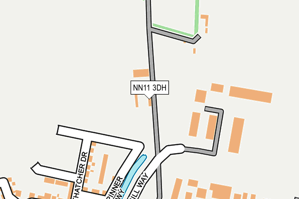 NN11 3DH map - OS OpenMap – Local (Ordnance Survey)