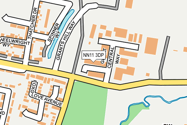 NN11 3DP map - OS OpenMap – Local (Ordnance Survey)