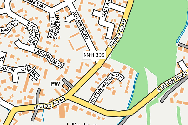 NN11 3DS map - OS OpenMap – Local (Ordnance Survey)