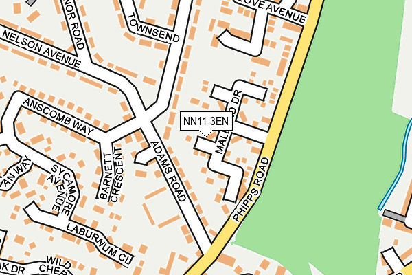 NN11 3EN map - OS OpenMap – Local (Ordnance Survey)