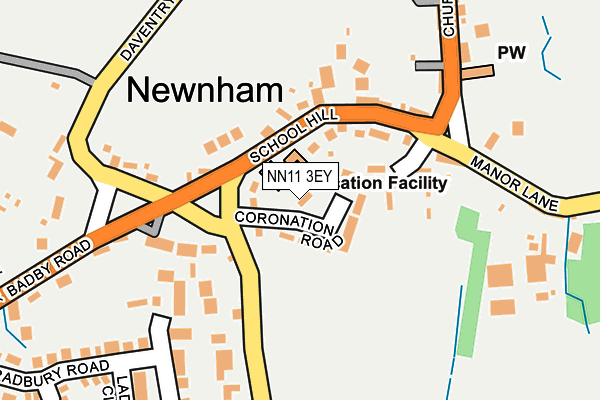 NN11 3EY map - OS OpenMap – Local (Ordnance Survey)