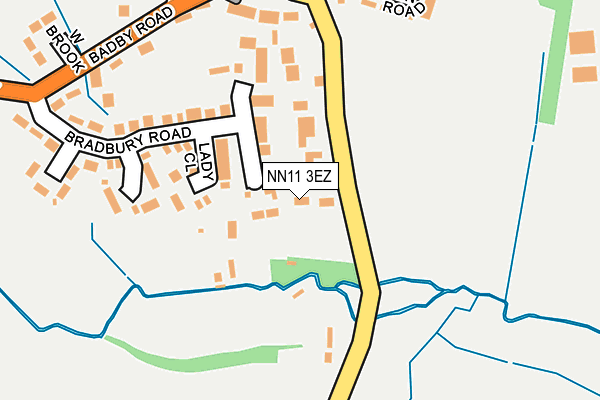 NN11 3EZ map - OS OpenMap – Local (Ordnance Survey)