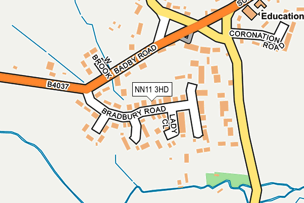 NN11 3HD map - OS OpenMap – Local (Ordnance Survey)