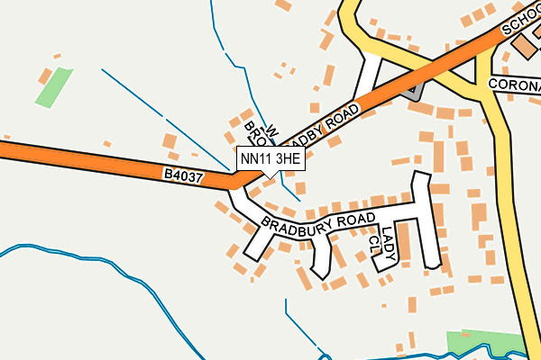 NN11 3HE map - OS OpenMap – Local (Ordnance Survey)
