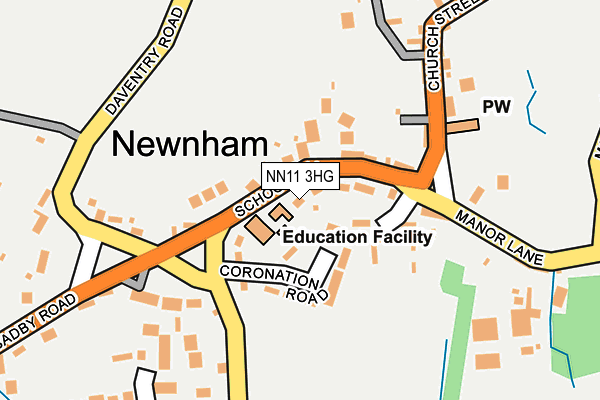 NN11 3HG map - OS OpenMap – Local (Ordnance Survey)
