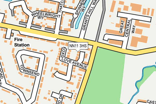 NN11 3HS map - OS OpenMap – Local (Ordnance Survey)