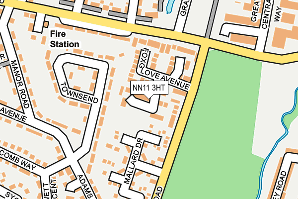 NN11 3HT map - OS OpenMap – Local (Ordnance Survey)