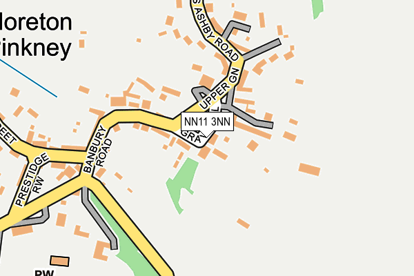 NN11 3NN map - OS OpenMap – Local (Ordnance Survey)