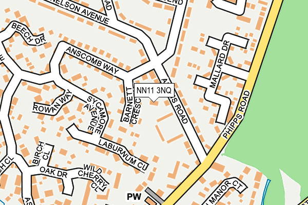 NN11 3NQ map - OS OpenMap – Local (Ordnance Survey)