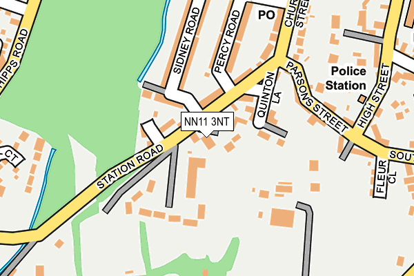 NN11 3NT map - OS OpenMap – Local (Ordnance Survey)